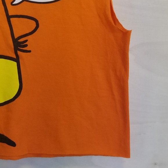Candy Corn "Corny" sleeveless, cropped t-Shirt - Picture 4 of 5